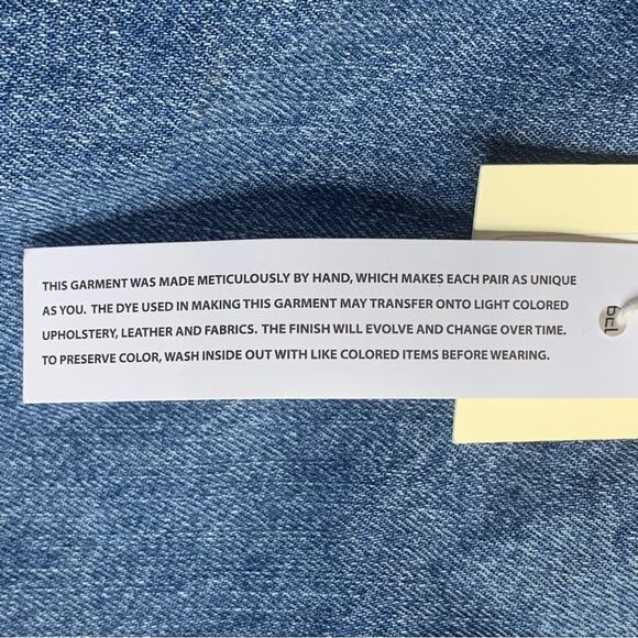 Francesca’s NWT Mini Paper Bag Skirt Size XS Blue Jeans 5 working pocket - Picture 5 of 7